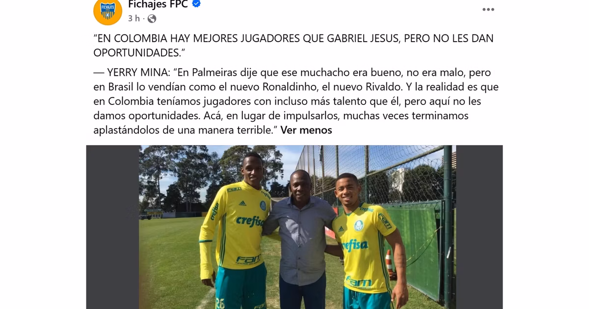 Gabriel Jesus y Yerry Mina