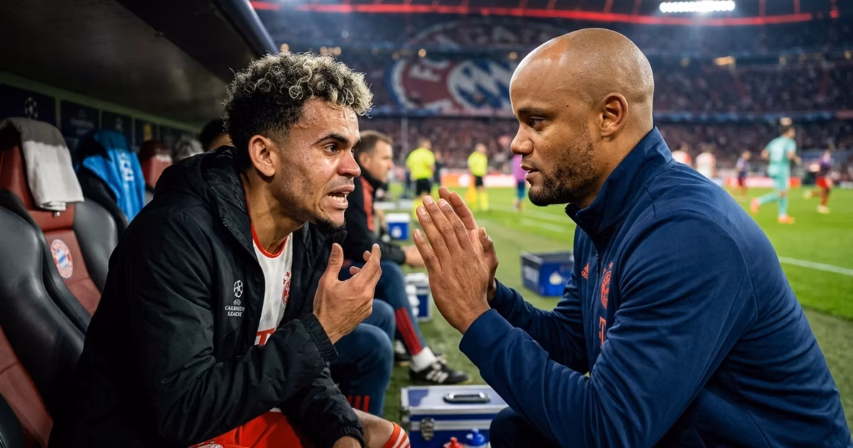 Luis Díaz y Vincent Kompany