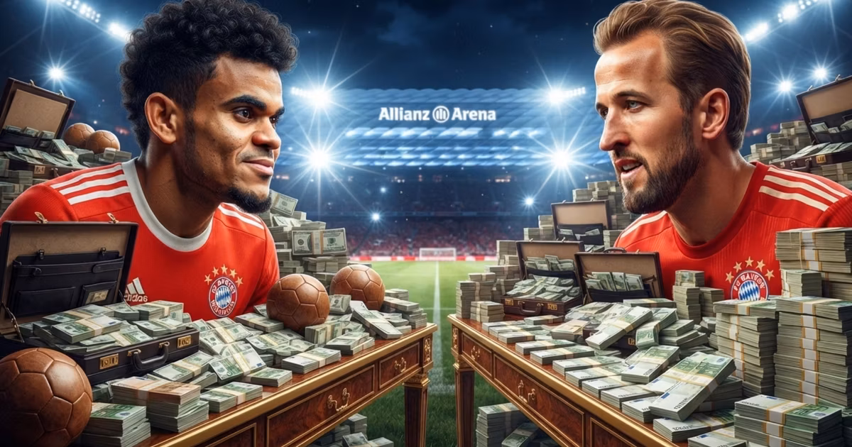 Harry Kane y Luis Díaz,