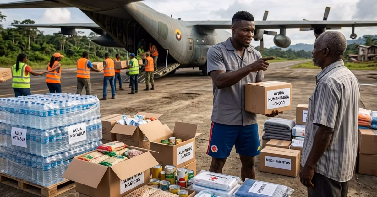 Jhon Córdoba se une a la ayuda para el Chocó y prepara un avión con donaciones tras el terremoto