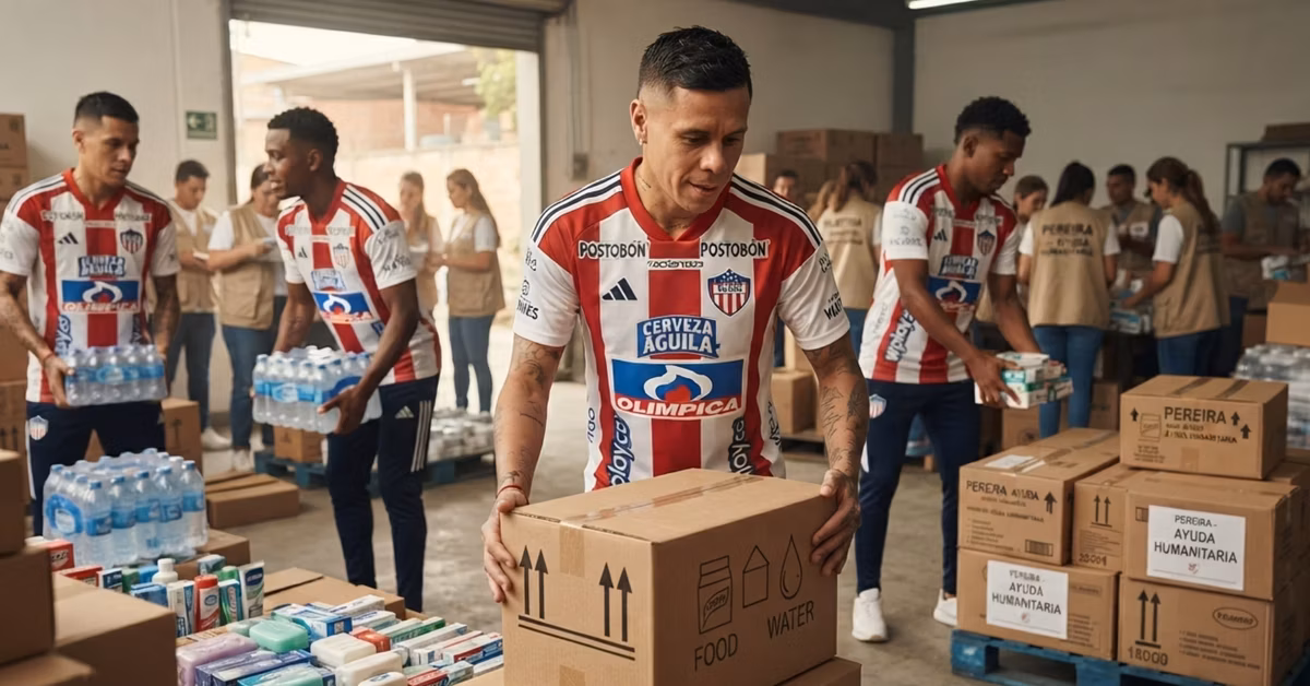 Jugadores del Junior se unen por Colombia: Juan David Ríos encabeza iniciativa para los damnificados