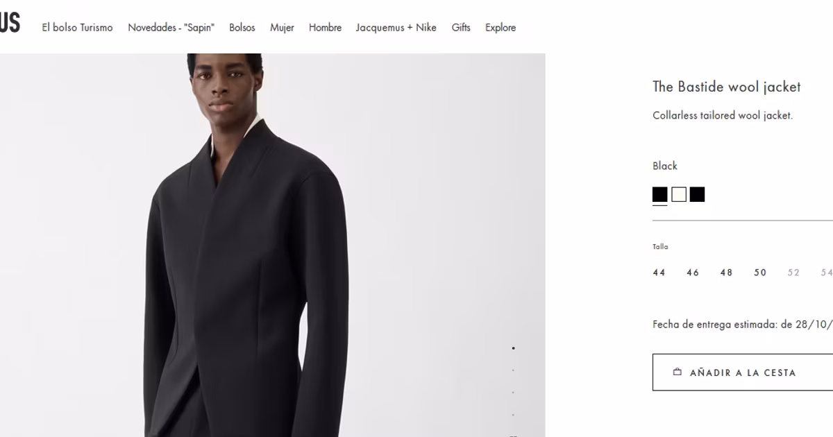 • La chaqueta 'The Bastide' de Jacquemus: el elegante diseño de lana sin cuello que usó Luis Díaz en el Balón de Oro.
