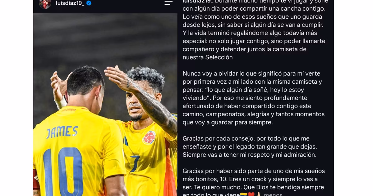 Luis Díaz y James