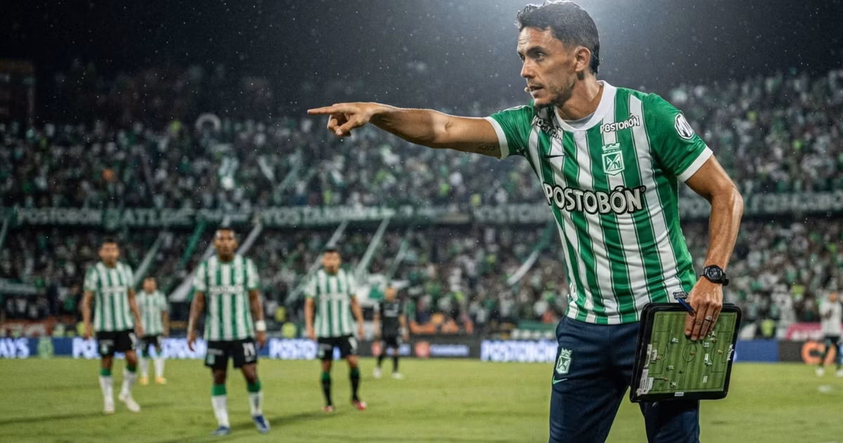Lucas González dando indicaciones 