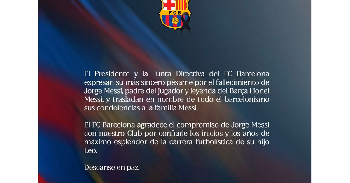 Comunicado FC Barcelona