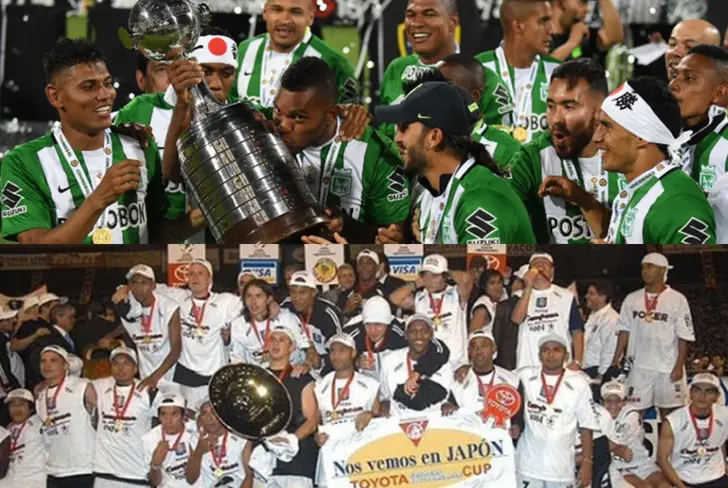 Atlético Nacional y Once Caldas campeones de Libertadores -Fotos: El País y Conmebol