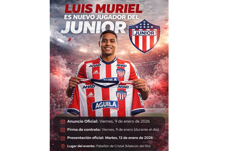 La presentación de Luis Muriel en Junior