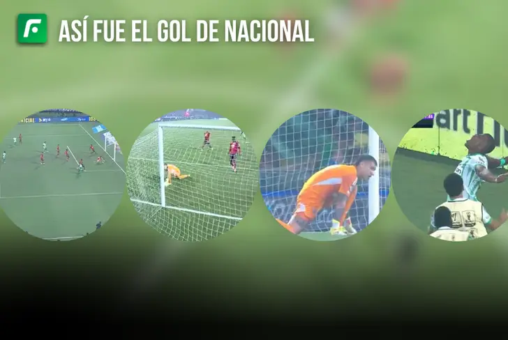 El golazo de Nacional para el 1 a 0 frente a Medellín Foto: Captura de Win Sports