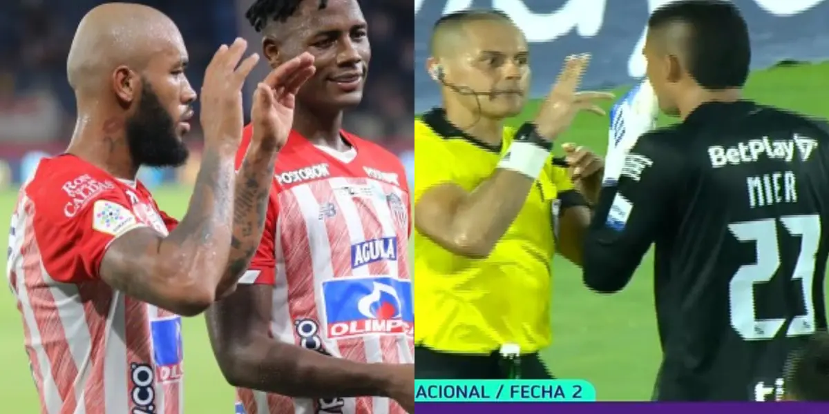 Atlético Nacional fue afectado de manera descarada por parte del arbitraje en Barranquilla.  