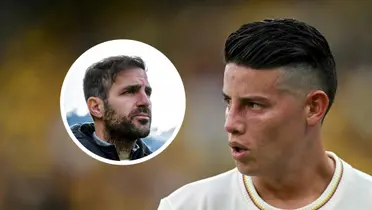 Cesc Fábregas y James Rodríguez Foto: Como 1907 y FCF 