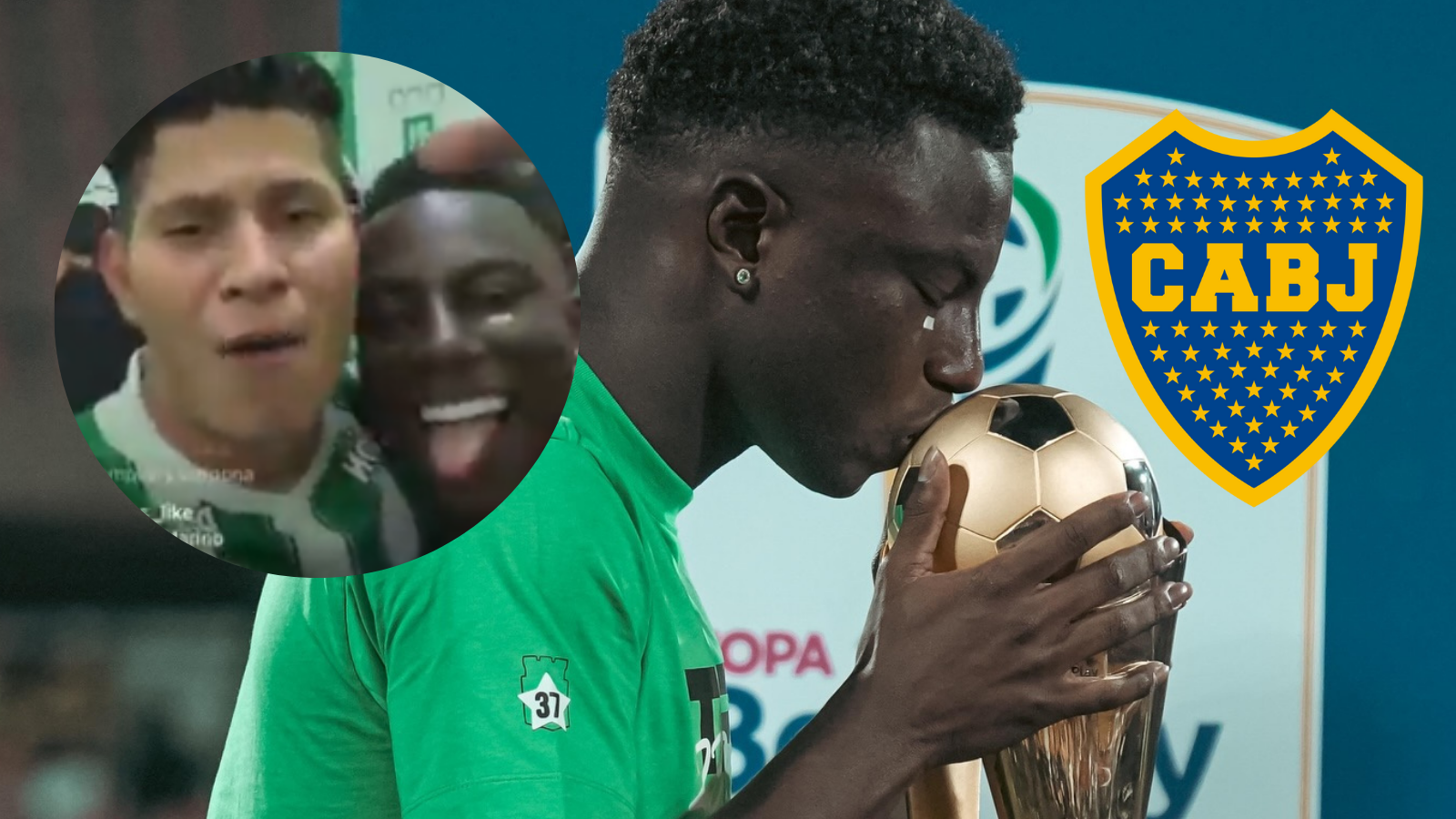 El consejo de Jorman Campuzano a Boca Juniors por Marino Hinestroza Foto: Nacionaloficial, Captura de X y Escudoteca