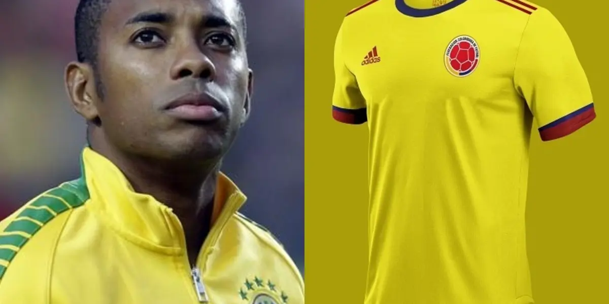 El ex astro brasileño está desaparecido por problemas legales y un jugador colombiano intercambió camiseta con él en Italia. 