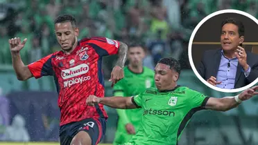El periodista Carlos Orduz no se guardó nada y dejó en evidencia sus dudas sobre el Nacional de Gandolfi.  Foto: Nacionaloficial y Captura de ESPN 