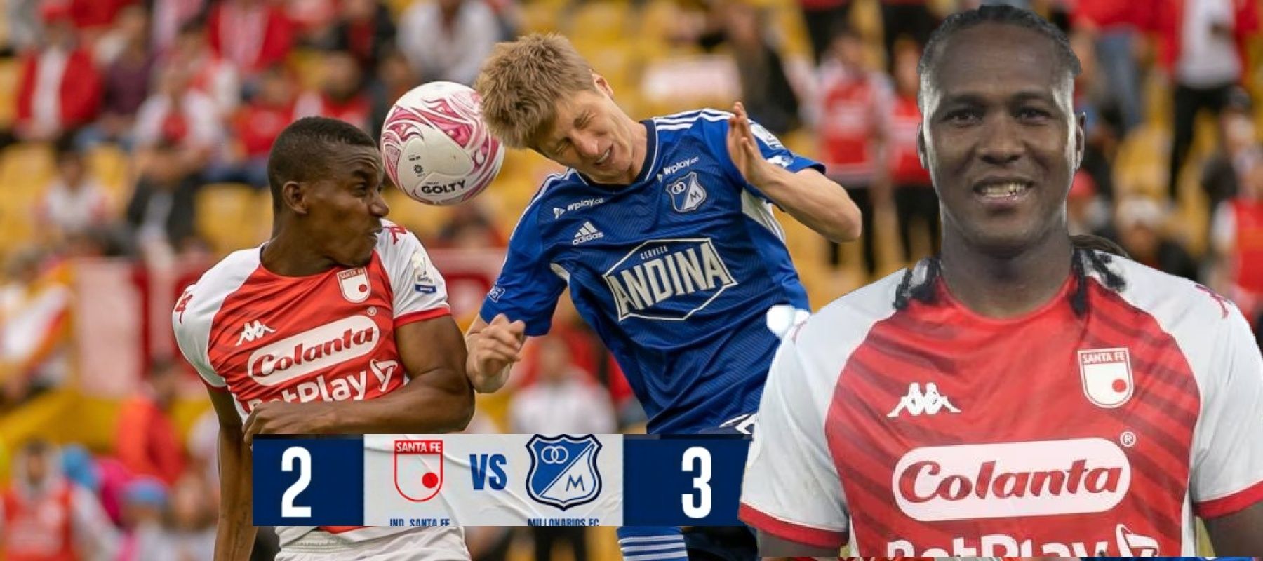 (VIDEO) En medio de pelea Millos vs Santa Fe, el gesto de Rodallega con ...