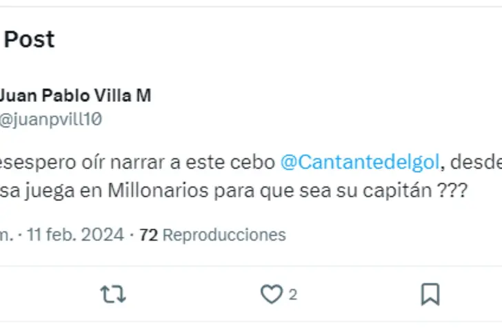 Ni en pintura al cantante del gol, el insólito error en Nacional vs Millonarios 