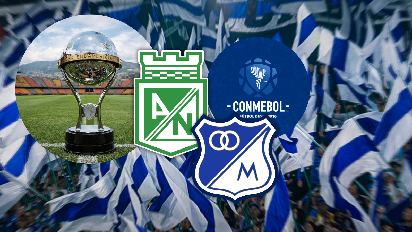 La decisión que cambiaría todo a favor de la hinchada de Millonarios en Medellín ante Nacional Foto: MFC. Escudoteca y CONMEBOL