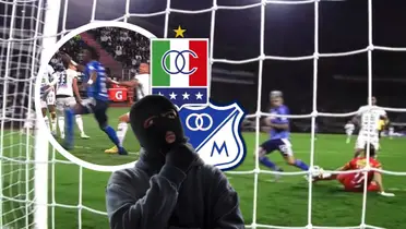 Millonarios empató 2-2 en Manizales, pero lo que más arde es el penal clarísimo que no les pitaron. ¡La foto lo dice todo!