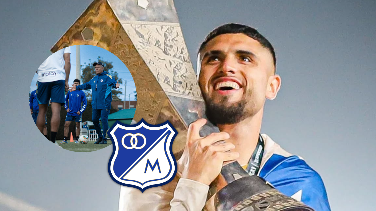 Millonarios tiene una ficha clave pensando en 2026 y el esfuerzo que haría por Rodrígo Ureña para 2026 Foto: Universitario, MFC y Escudoteca